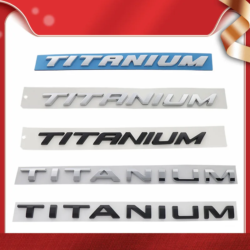 3D TITANIUM trunk Nameplate Decals Emblem Badge Sticker