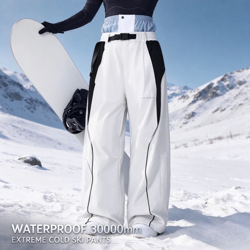 2026 New Arrival Men Women Ski Pants Windproof Waterproof Warm Snow Outfit for Extreme Cold Snowboarding Skiing Sports Trousers