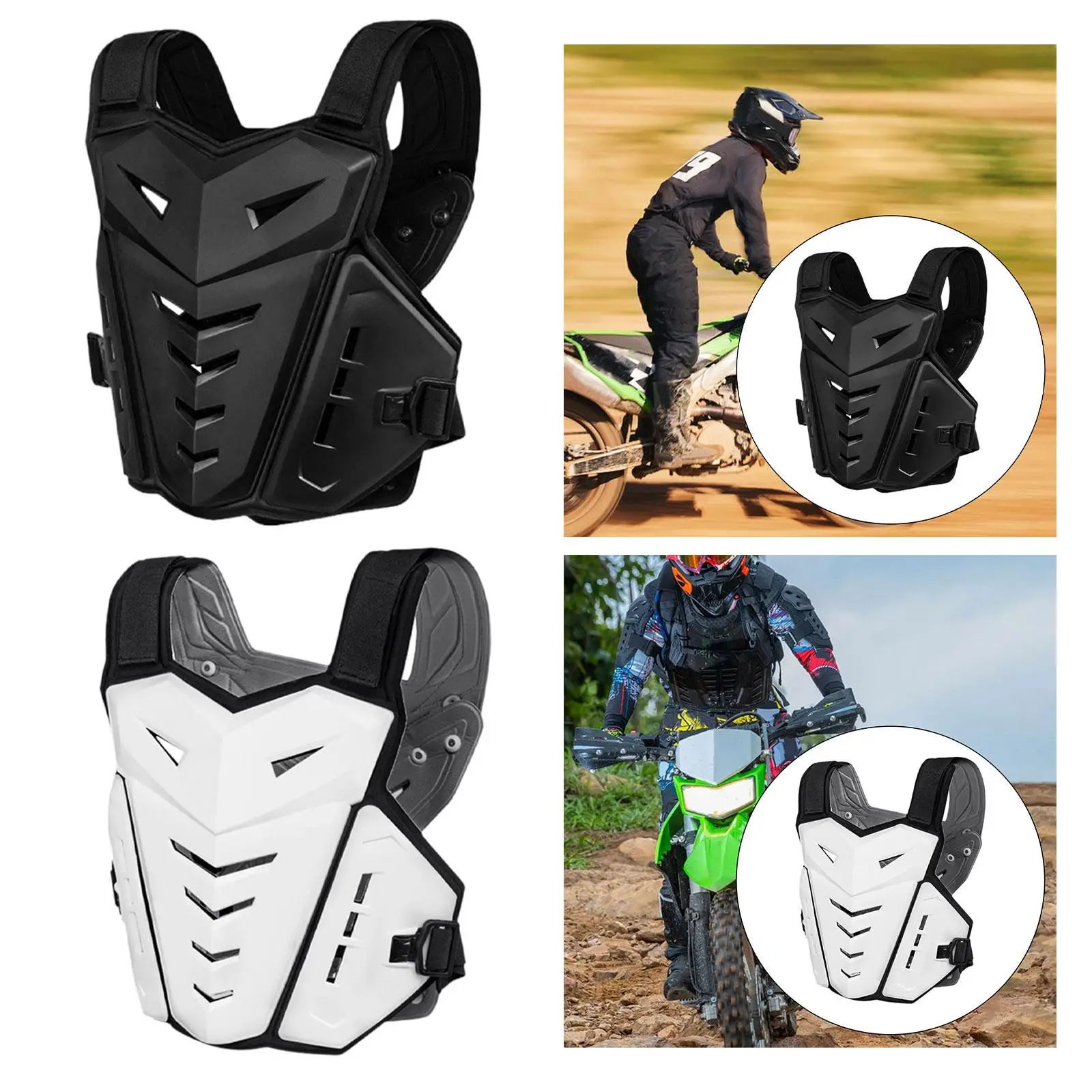 

Generic Motorcycle Body Guard Vest High Performance Practical Adults Chest Protector Protection for Motocross Sports Riding