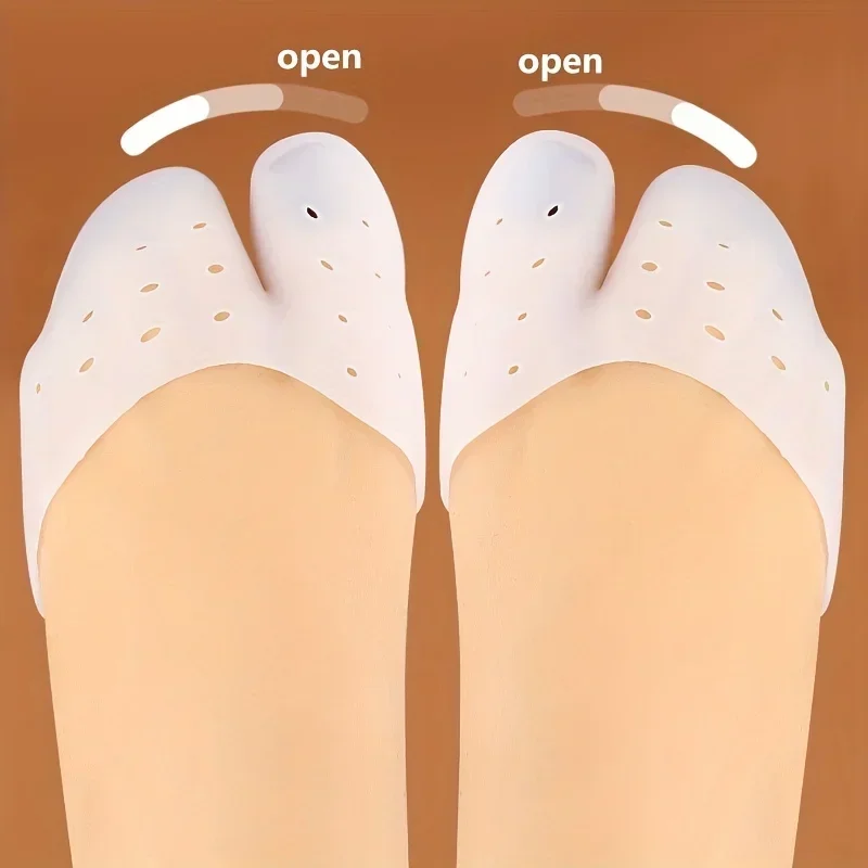 Silicone Gel Forefoot Pad Toe Pads Toe Guards Toe Covers for Ball of Foot Metatarsal and Ballet Pointe Protect Comfort Foot Care
