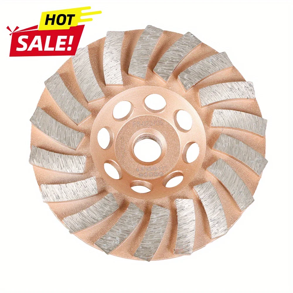 4.5" 직경 5/8"-11" 아버 18 콘크리트 및 석조용 터보 그라인딩 휠 New