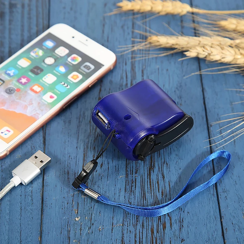 Portable Emergency Outdoor Hand Crank Power Dynamo Emergency Charger 5.5V Travel Charger Outdoor Survival Accessories