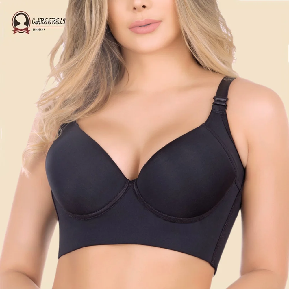 

Women Seamless Shapewear Bra High Support Back Buckle Fitness Brassiere Support Back Reduction Waist Body Shaper Shoulder Strap