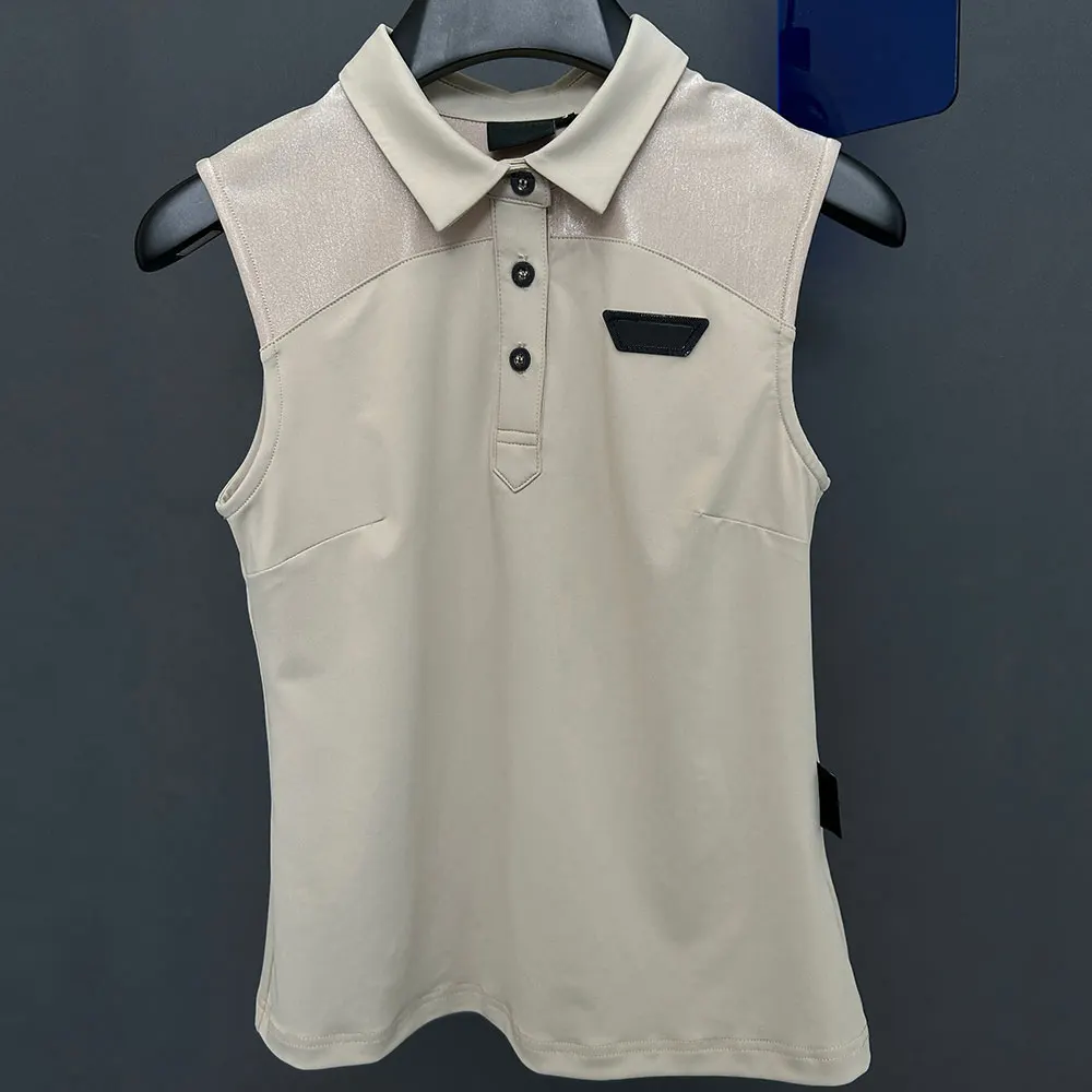 2025 New Women\'s Golf Sleeveless T-shirt, Golf Sports Shirt, Comfortable, Breathable, Quick Drying, Free Shipping