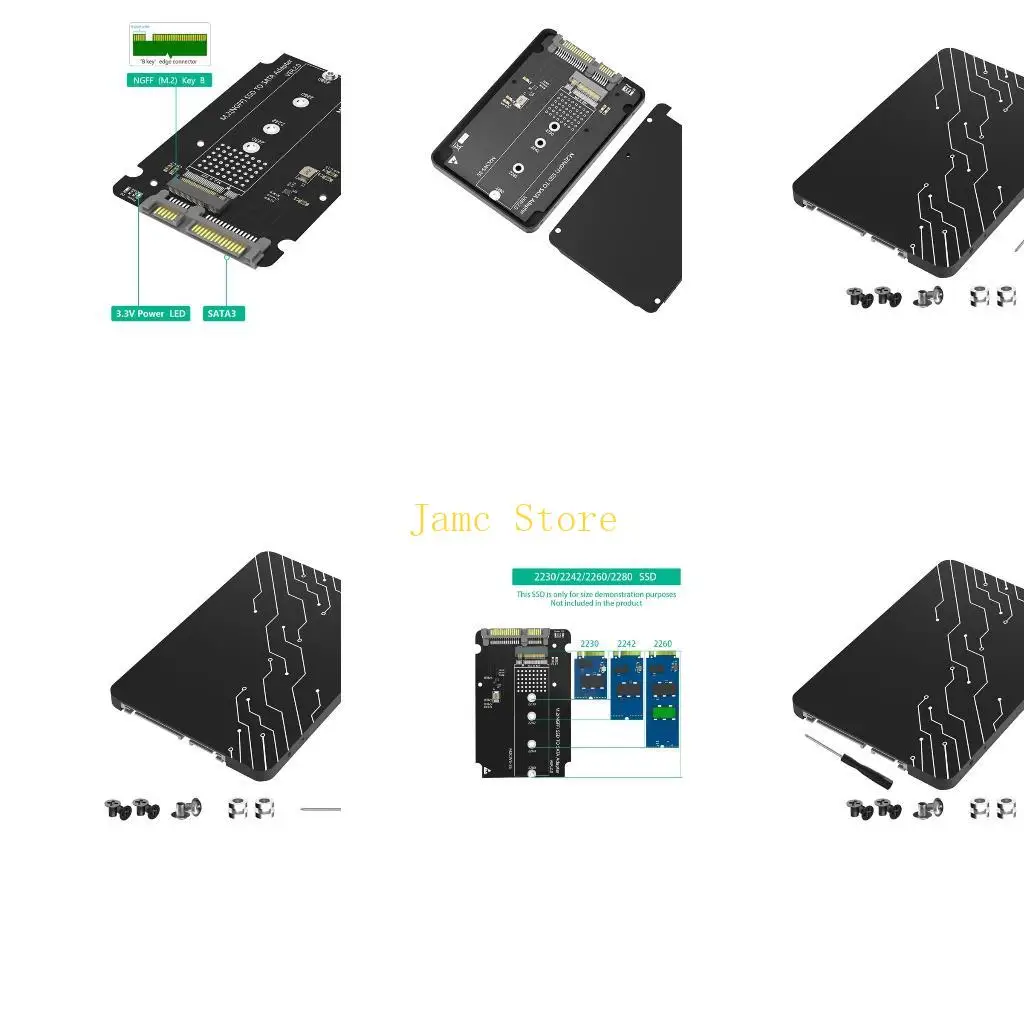 LX0B B M.2 NGFF SSD to 3 2.5