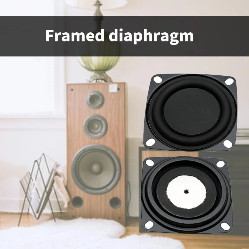 090F 2PCS 53 -мм басовой динамик вибрационные пластин