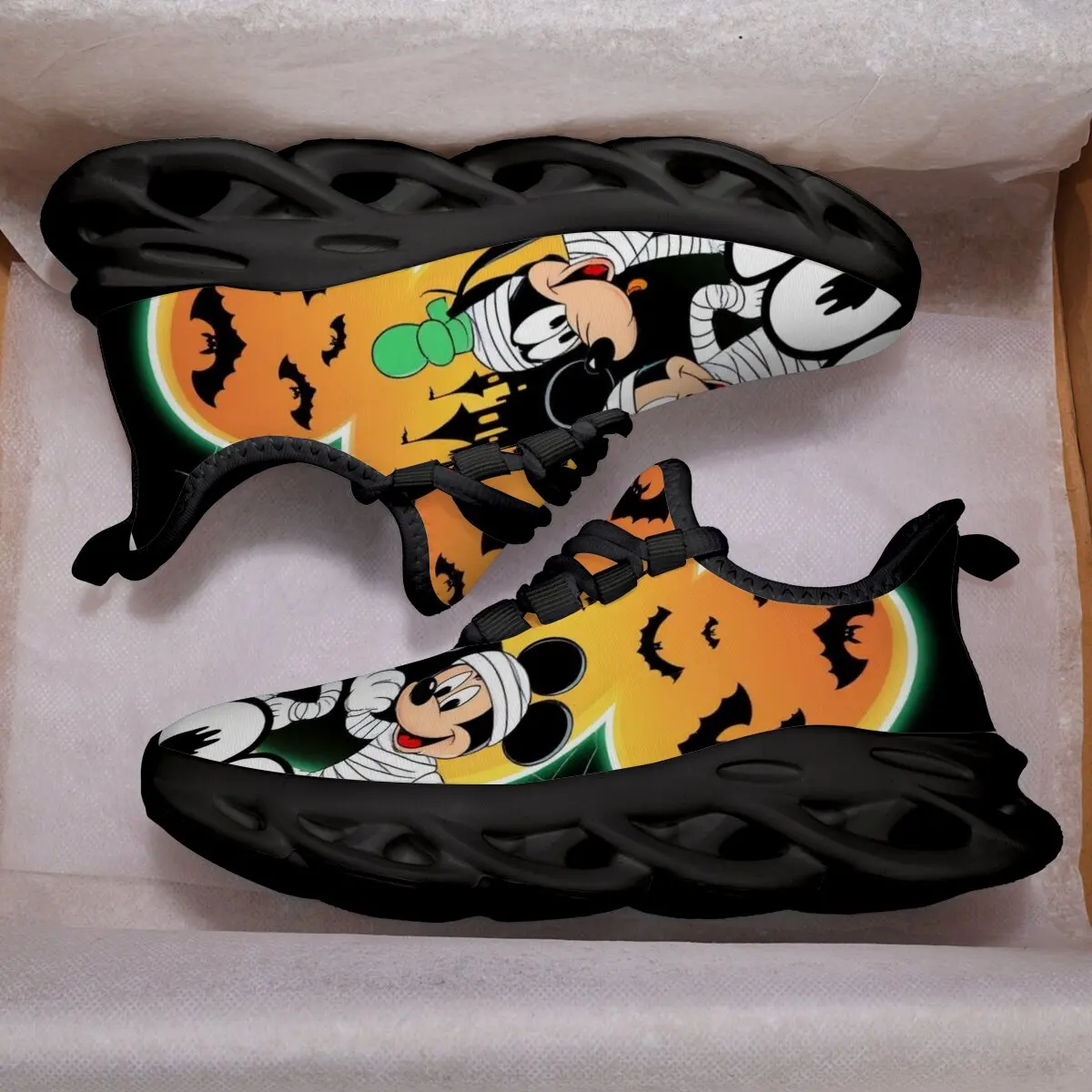 

Детская спортивная обувь Disney, повседневные кроссовки для бега, дышащие, нескользящие, детские, для прогулок на открытом воздухе, Zapatos, Минни Маус, Niña