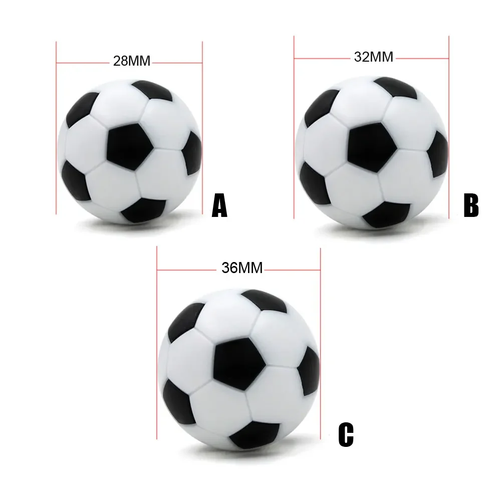

2pcs 28/32/36mm Mini Black White Socer Ball For Entertainment Flexible Trained Relaxed Kids Small Socer Ball Table Football Ball