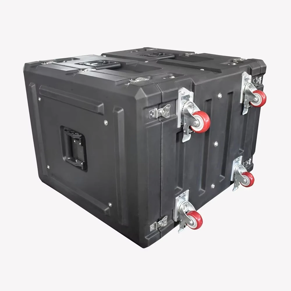 19inch IP67 Heavy Duty 14u PE Waterproof Rack Mount Cases with Wheels