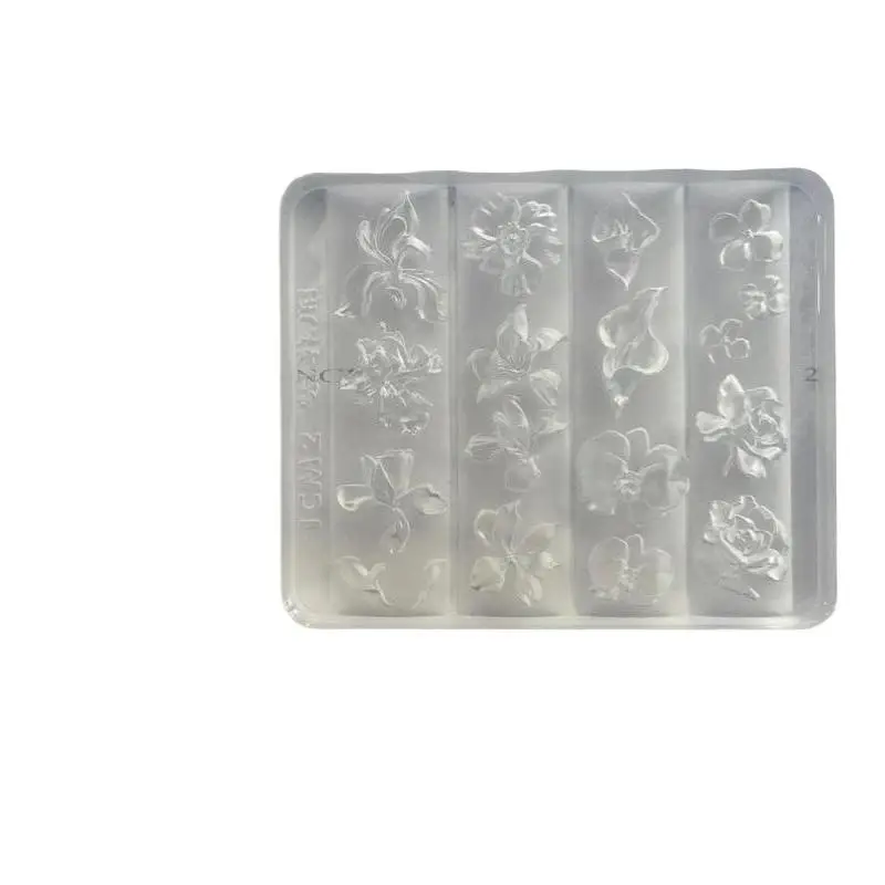 1 Stück Relief-Blütenblätter Schmetterling Orchidee Rose Vorlage Silikon-Nagelform Spielzeug Dreidimensionale Dekoration DIY Nagelform – Detail 8