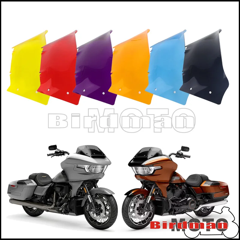 Motorcycle 9 Inch Windshields Windscreen For Harley Road Glide FLTRX 117 CVO Road Glide FLTRXSE 121 FLTRXSTSE 121 6 Colours