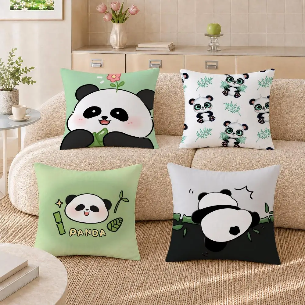 Lovely Panda Cushion Cover Pillowcase Sofa Living Room Home Gift Office Decor Protective Covers