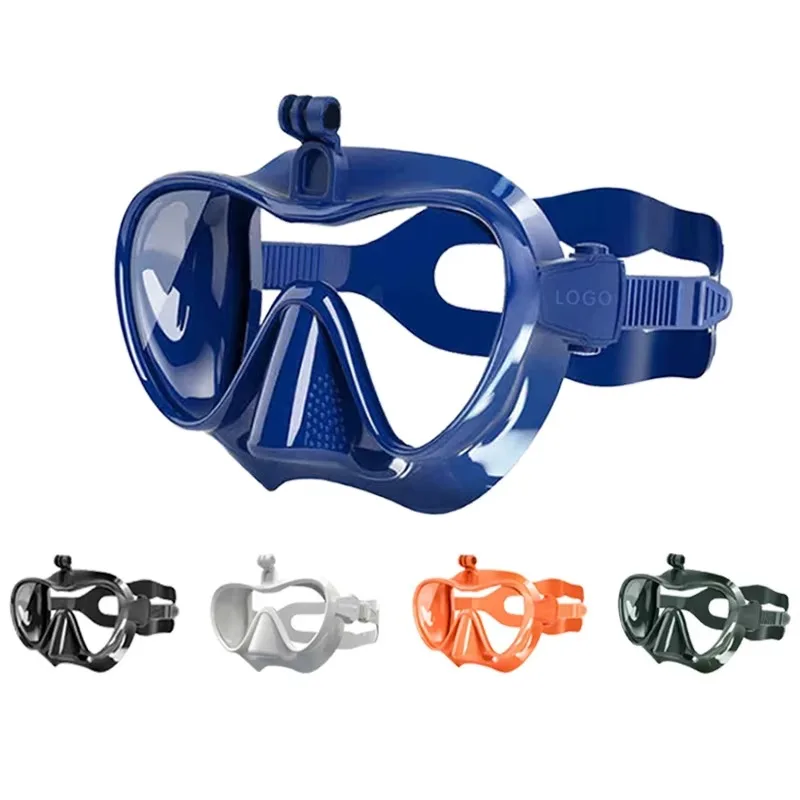 Custom free diving low volume mask transparent belt snorkeling equipment diving mask logo snorkeling free diving mask