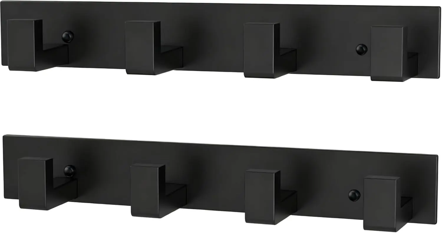 

Wall Multi-Purpose Hanger for Jackets, Purses, Keys & Towels | Space-Saving Wall Organizer for Entryway, Bathroom & Kids