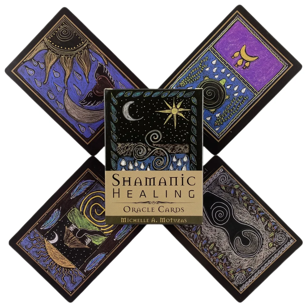 

Shamanic Healing Oracle Cards A 44 Tarot English Visions Divination Edition Deck Board Playing Games