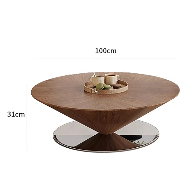 Modern Luxury Coffee Table Beauty Unique Round Trendy Coffee Table Vintage Nordic Bout De Canapé Small Apartment Furniture