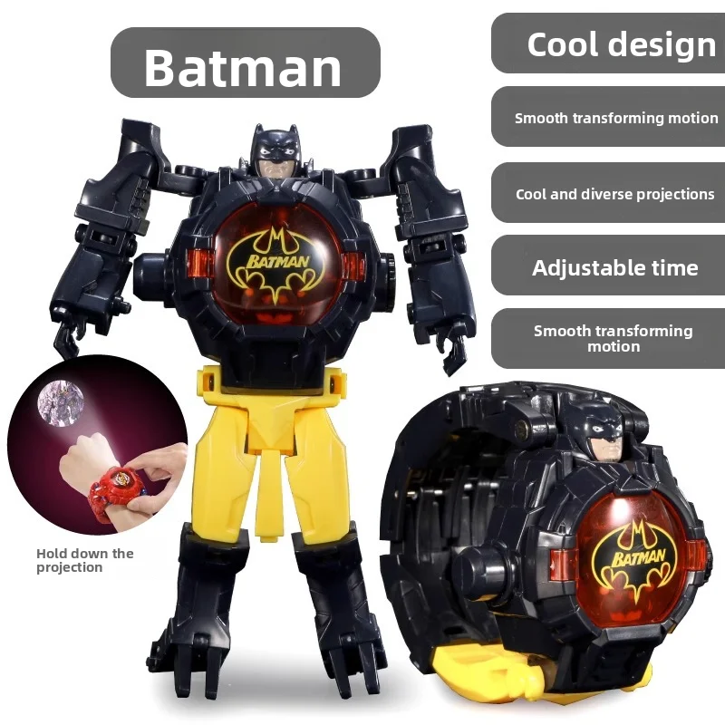Marvel Spider Man Batman Kinder Anime Uhr Kinderspielzeug Action Puppe Kinderuhr