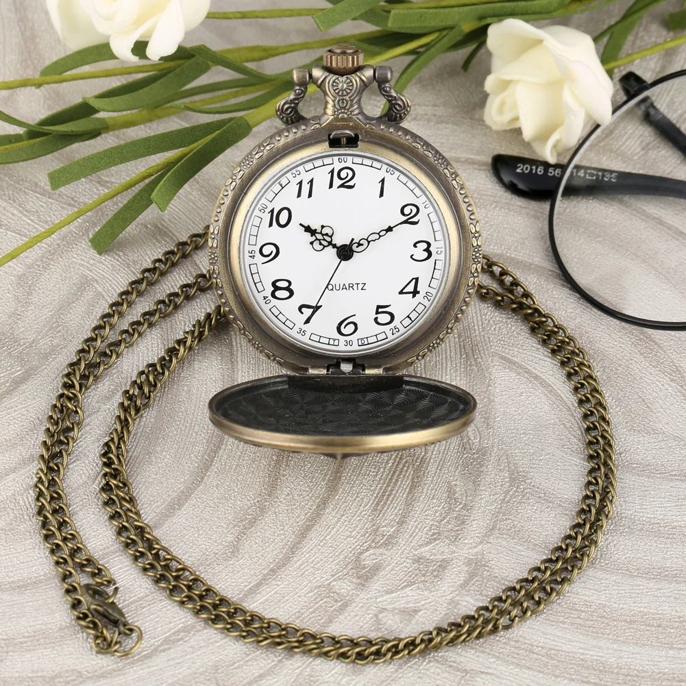 Fashion Silver & Golden Soviet Sickle Hammer Style Quartz Pocket Watch Men Women Pendant Gift Drop Shipping