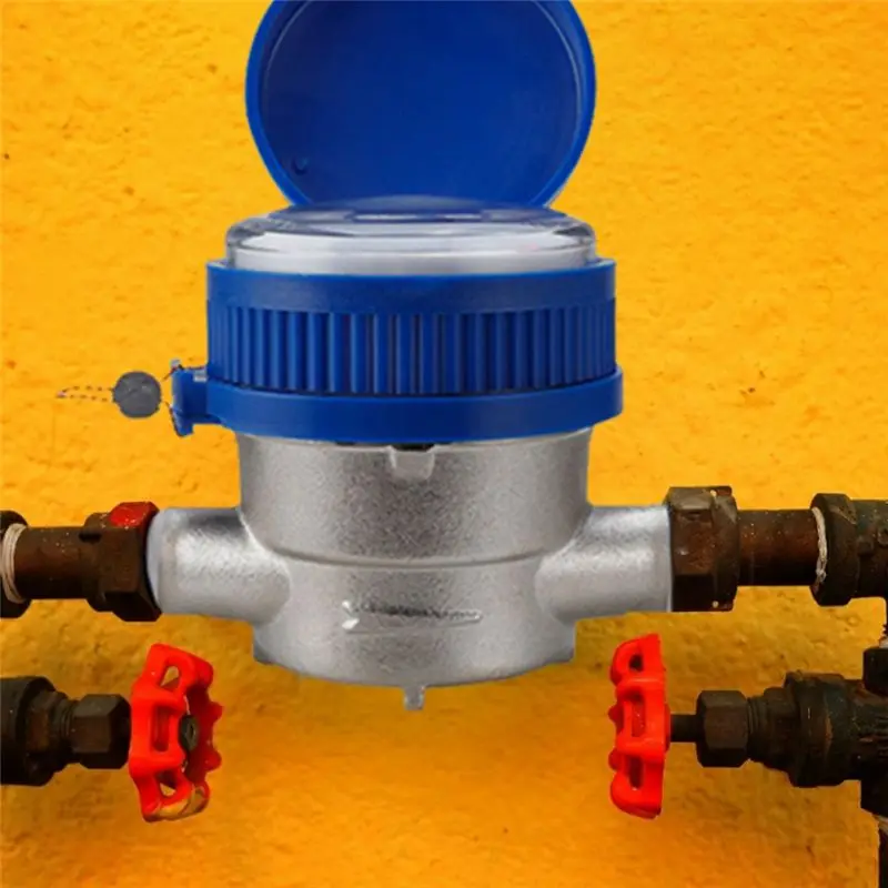 RABIT AS59~ Practical Water Meter With Mechanical Rotary Wing, E-Type Precision Pointer Counter, And Copper Fittings