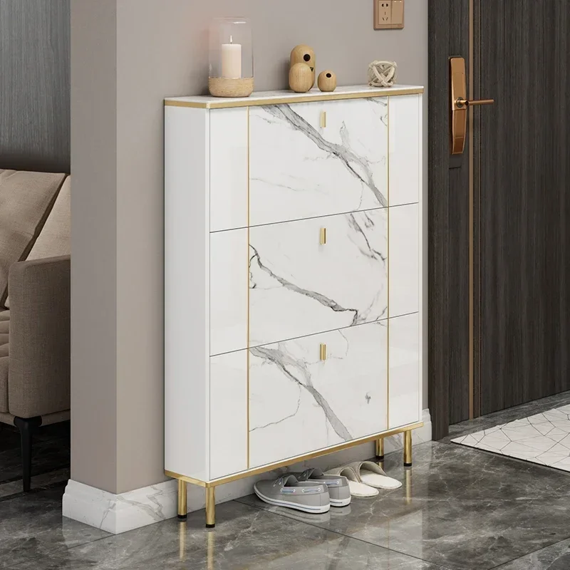 White Corner Small Shoe Rack for Living Room for Entryway Long Lasting Noise Free Smooth Surface Durable Build High Quality