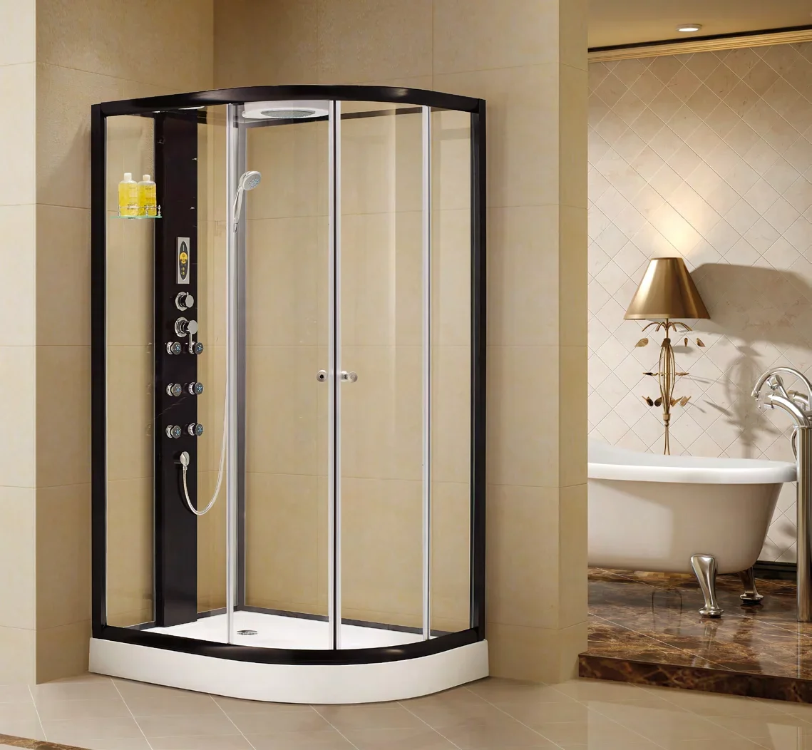 

Custom Poland Hydro Massage Shower Cubicle Box Cabins Modern Frameless Design with Tempered Glass for Bathroom and Steam