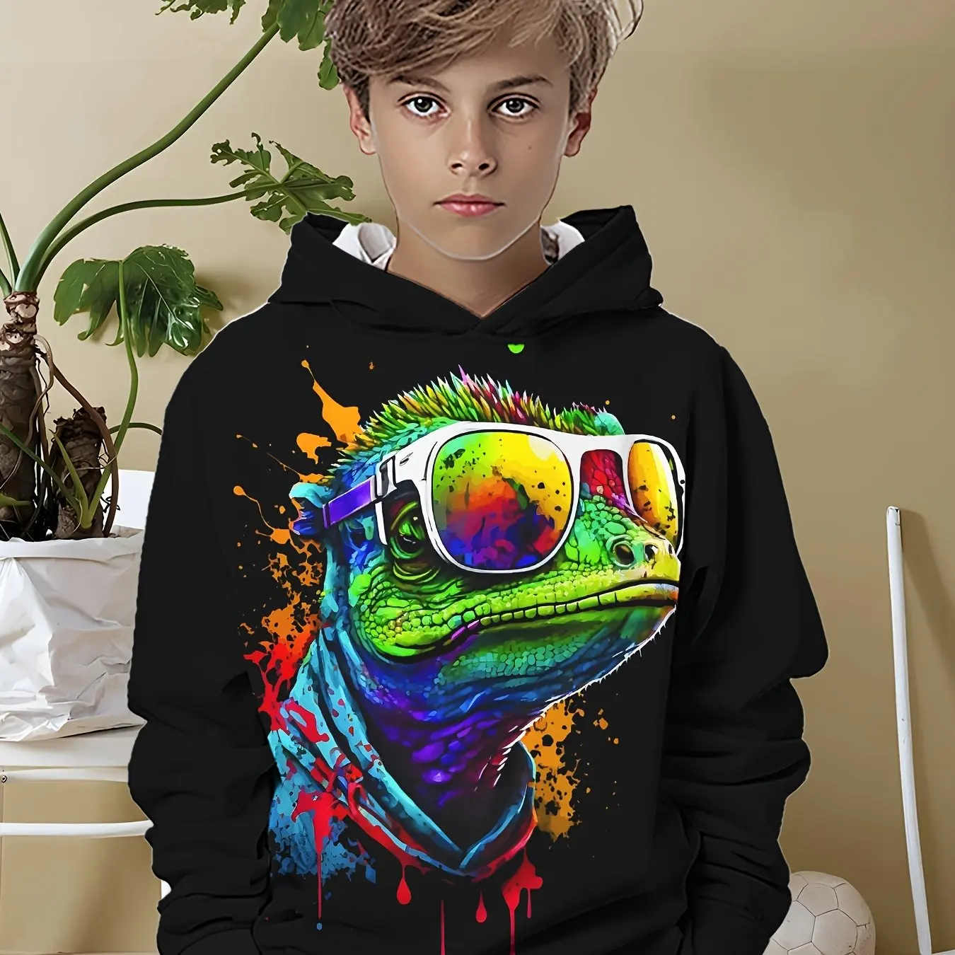 Kids Clothes Boys Hoodies Long Sleeve 3D Animals Print Children Spring Fall Clothes Casual Creative Boys Clothing Outdoor Tops
