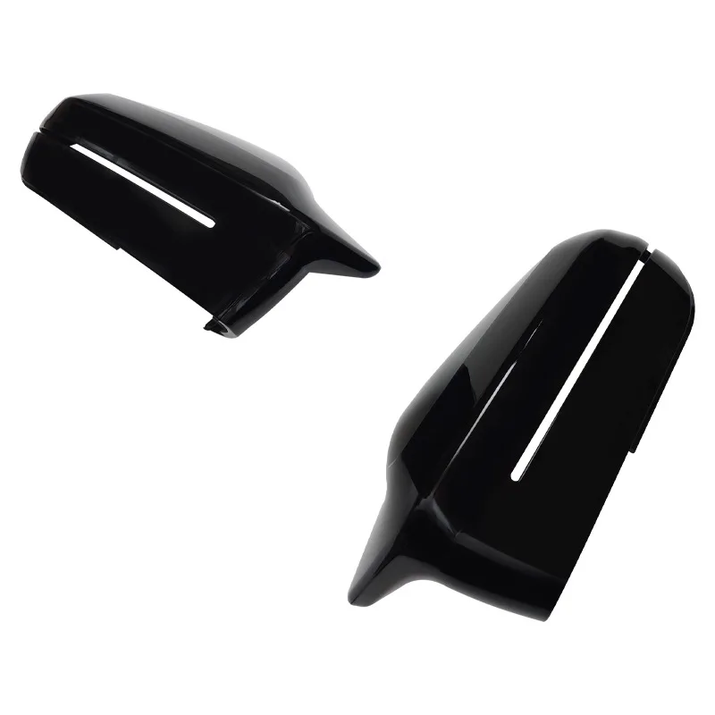 Side Mirror Cover Cap For BMW 5 Series G60 2023+ Gloss Black ABS Direct Replacement Tuning Parts Car Rearview Mirror Decoration