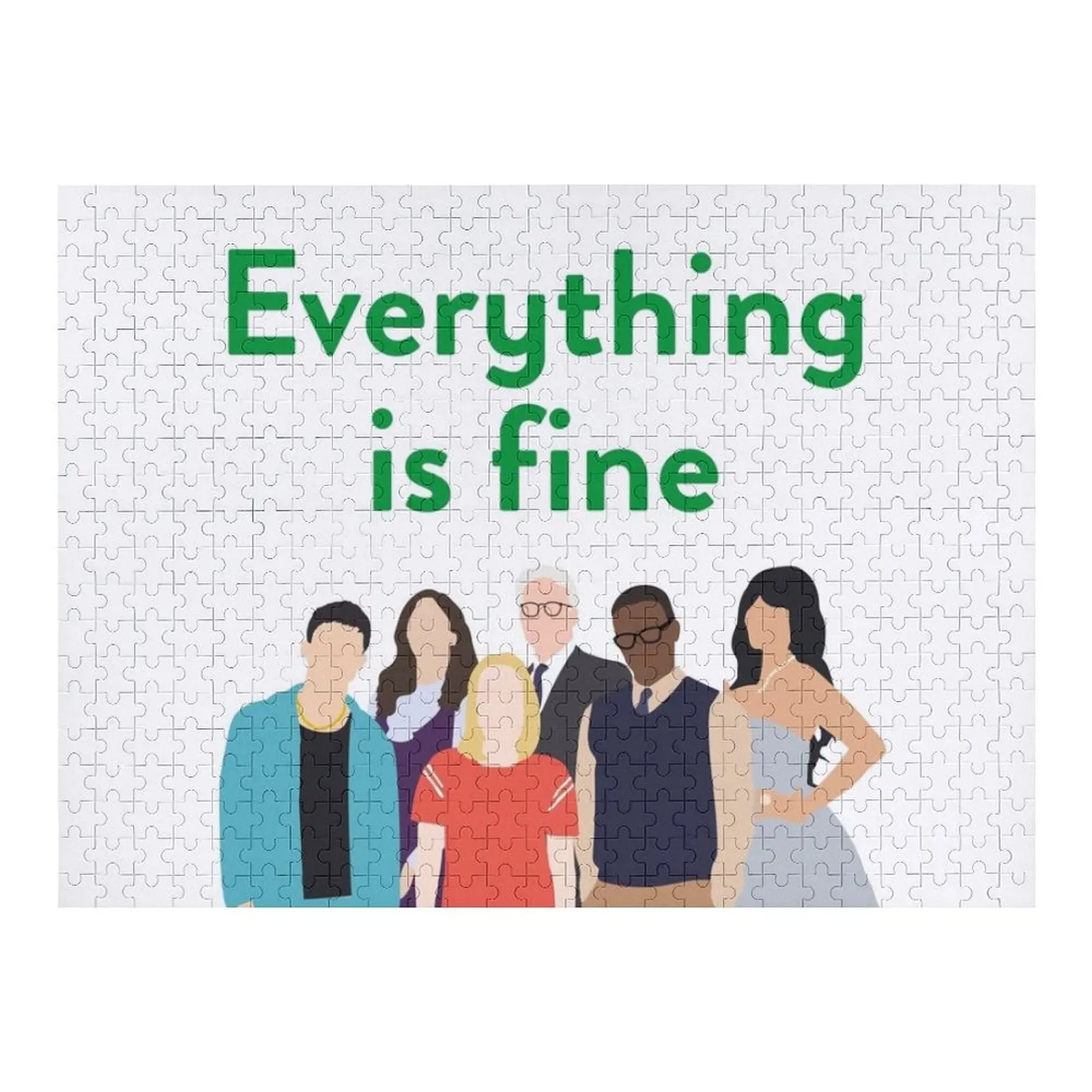 

Everything is Fine - The Good Place Jigsaw Puzzle Custom Child Gift Personalized Baby Toy Custom Photo Puzzle
