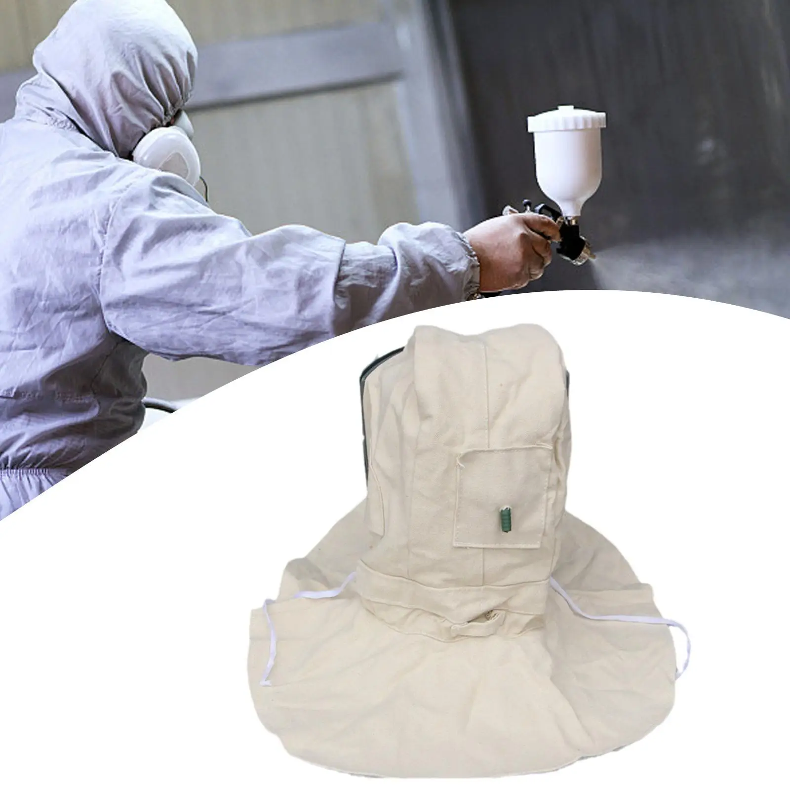

Sand Blasting Hood Cap Sandblasting Mask for Cutting Painting Shipbuilding