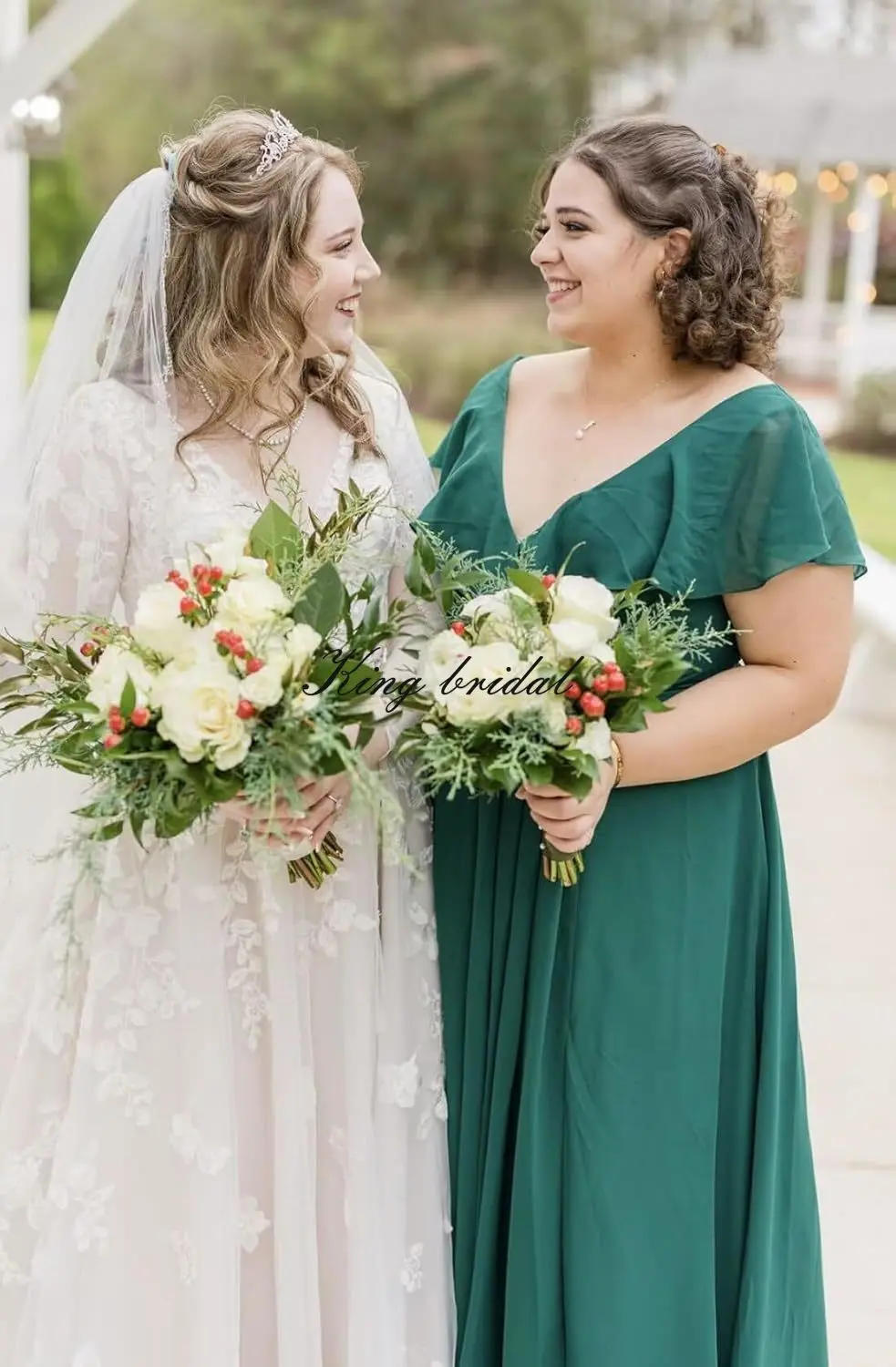 Простые женские длинные платья подружки невесты с v-образным вырезом на заказ и шифоновые вечерние платья с разрезом и рюшами, свадебное платье