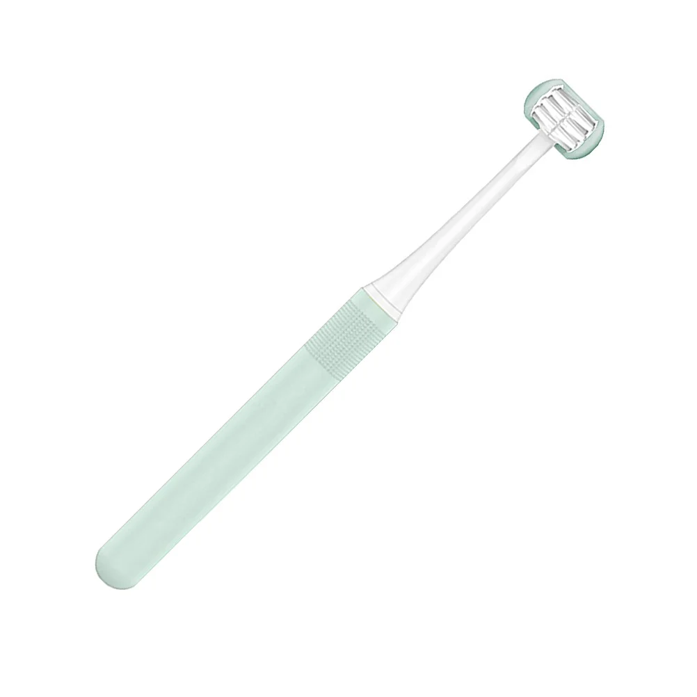 

3-Sided Toothbrush Oral Care Teeth Cleaning Brush Manual Adult Toothbrush PP Material Comfort Grip Prevent Caries