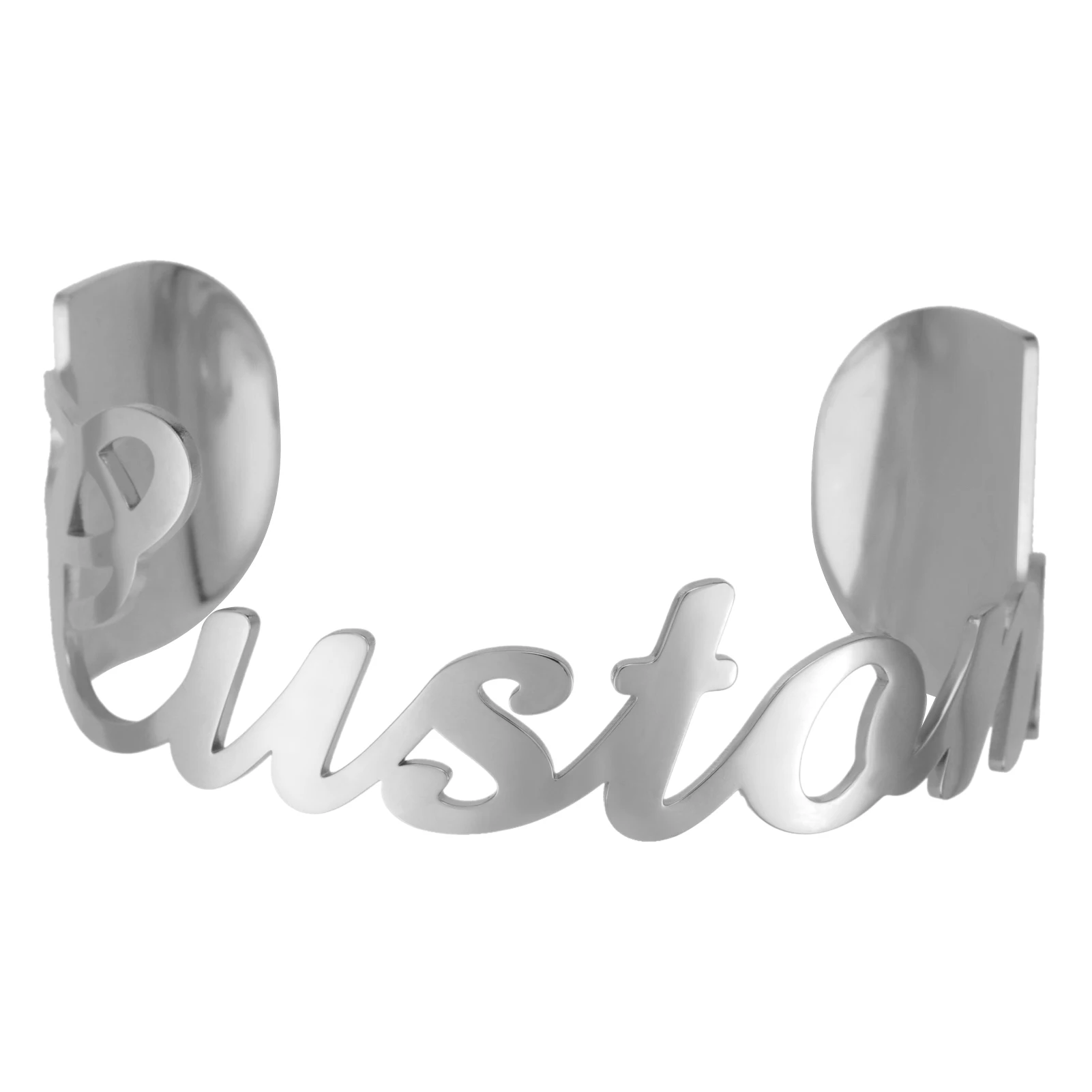 Sipuris Custom Big Name Bangle Bracelet Stainless Steel Personalized Charm Bracelet Jewelry Women Men's Gifts  Wholesale