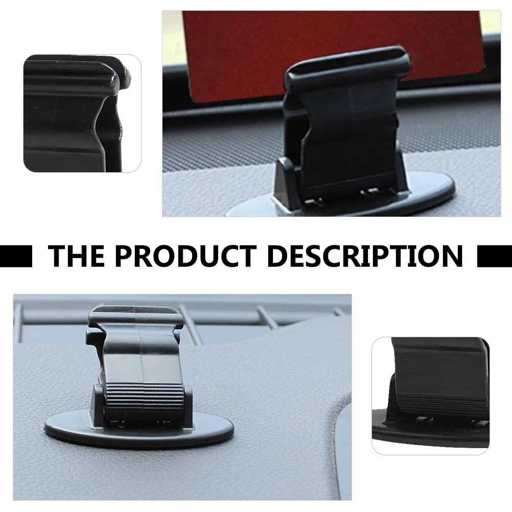 

2Pcs Car Cards Storage Holders Classic Design Vehicle Cards Clip Self-Adhesive Credit Card Organizer Car Accessories