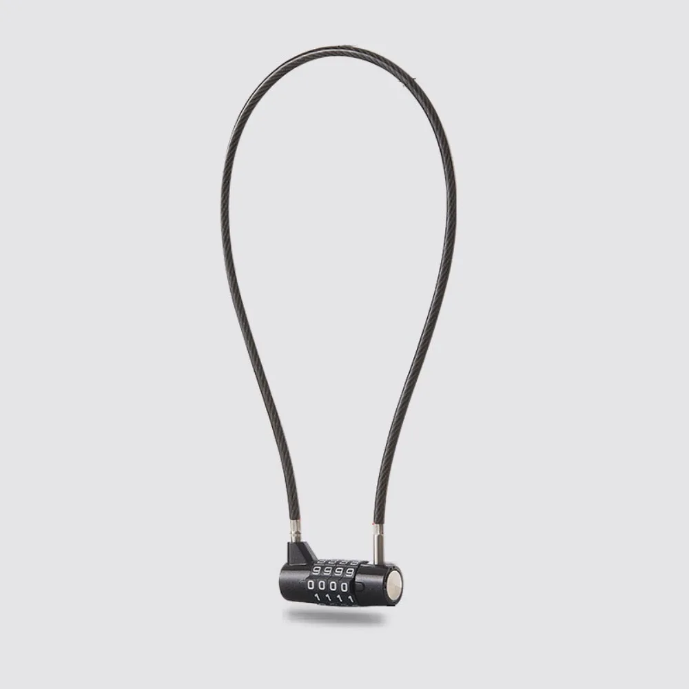 

Lightweight 4-digit Cable Password Lock Multifunctional Flexible Steel Cable Lock Zinc Alloy Waterproof Suitcase Lock Backpack