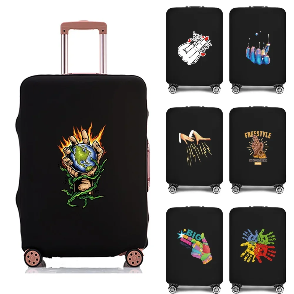 Traveling Luggage Cover, Thicker Protective Travel Accessory, Trolley Cases Anti-Dust Covers for 18-28 Inch Bear Hand Suitcase