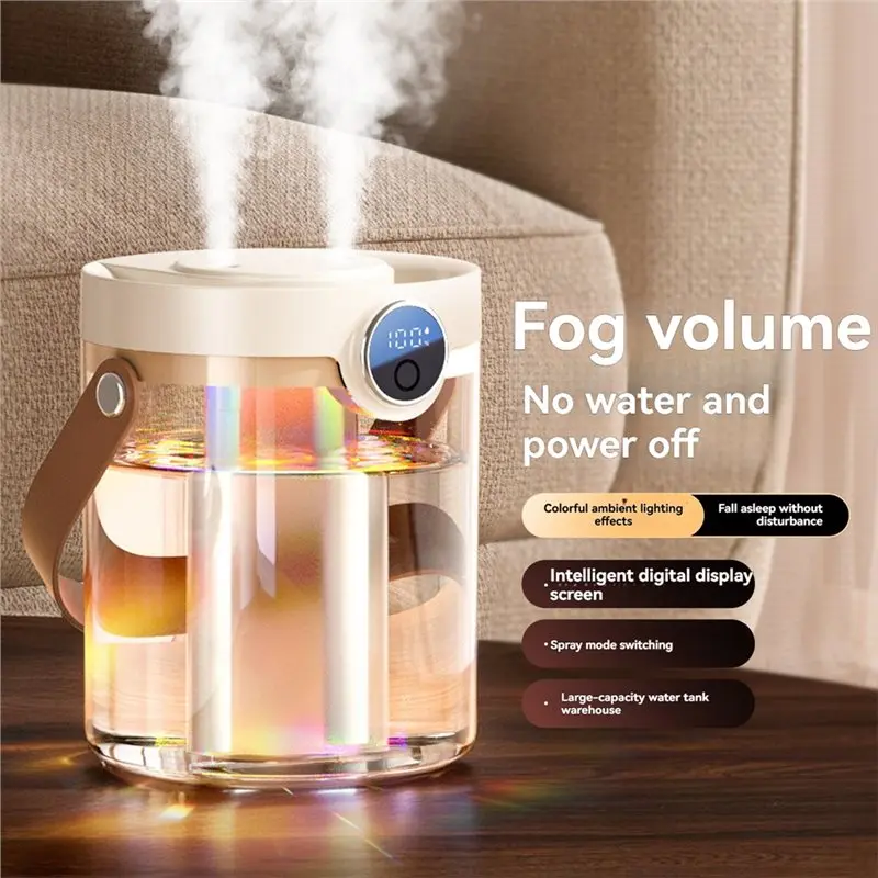 AC93-1.5L Large Air Humidifier Smart Noise Reduction Silent Ultrasonic Cool Mist Maker Top Fill Water Tank Desktop