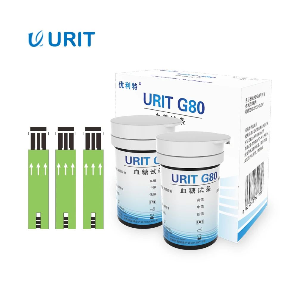 

Urit G80 Blood Glucose 50/100 Test Strips & Lancets For Blood Glucose Meter Diabetes Blood Sugar Detection Monitor Glucose