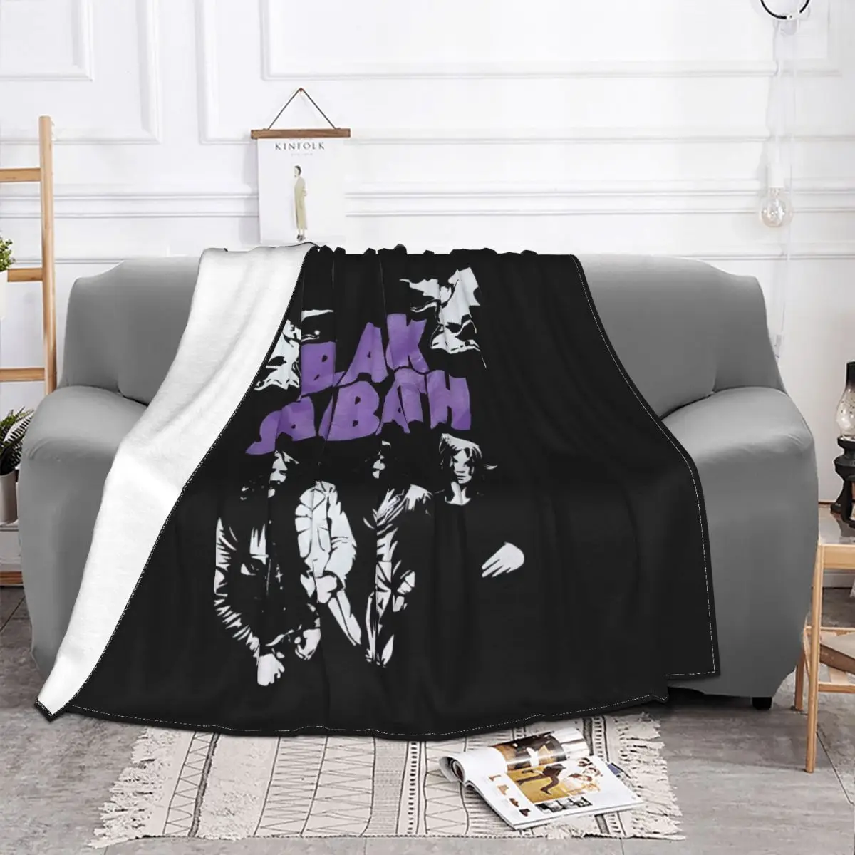 Black Sabbathe Ozzy Rock Fleece Throw Blanket Blankets for Bedding Bedroom Soft Bedding Throws