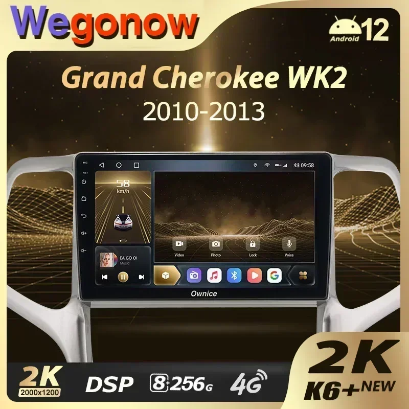 

Ownice K6+ 2K for Jeep Grand Cherokee WK2 2010 - 2013 Car Radio Multimedia Video Player Navigation Stereo GPS Android 12 No 2din