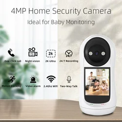 Cámara de vigilancia IP inalámbrica para interiores, Monitor de seguridad CCTV, seguimiento automático, ICsee, hogar inteligente, WiFi