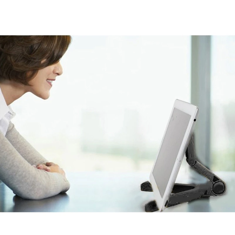 ขาตั้งแผ่นเสียงไวนิลสำหรับการบันทึก LP สำหรับที่ใส่อัลบั้มแบบ LP แท็บเล็ตเดสก์ท็อปพับได้ขายึดเก็บอัลบั้มบนโต๊ะ