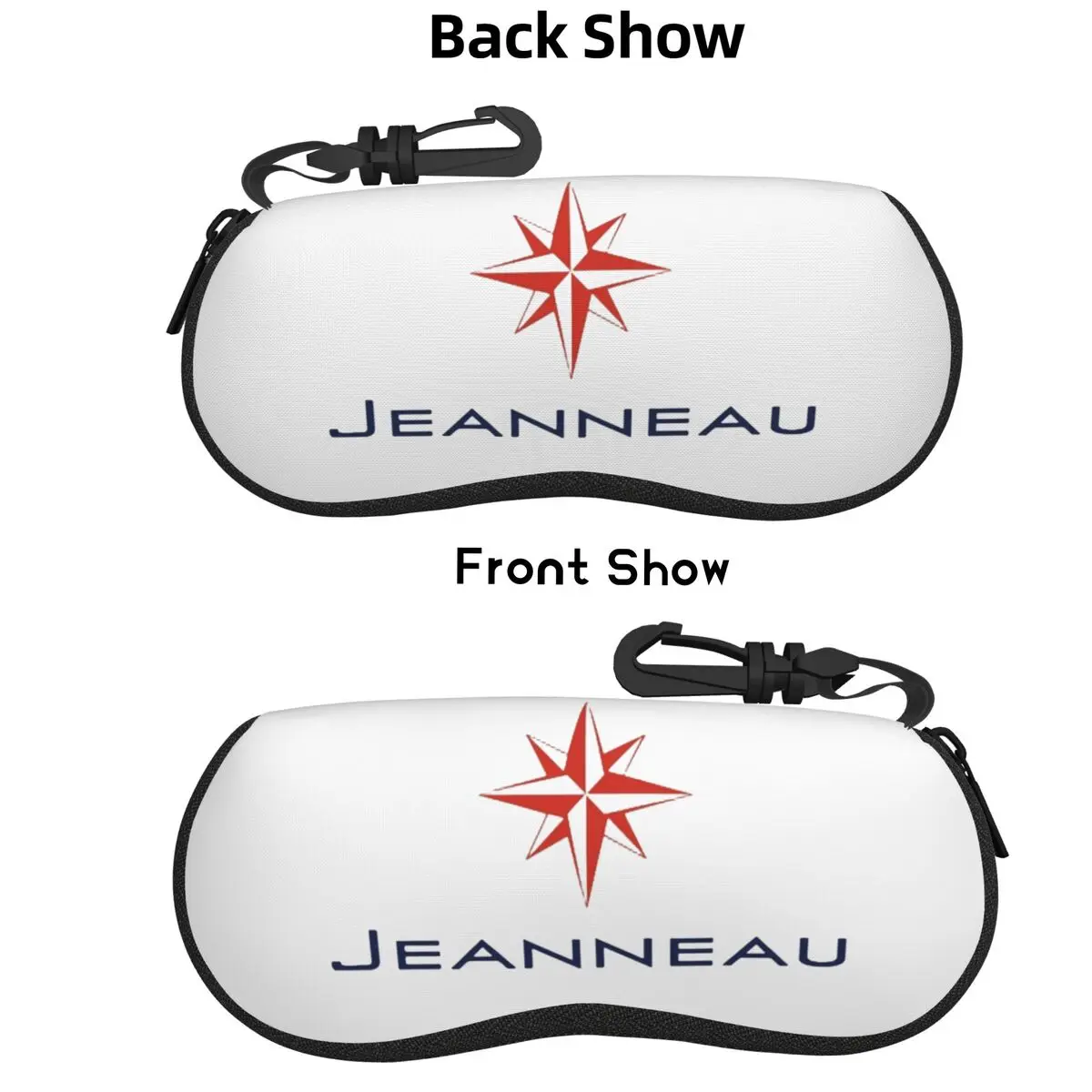 

Jeanneau Yachts Shell Glasses Case Protective Sunglasses Box Women Men Soft Eyeglasses Bag Pouch