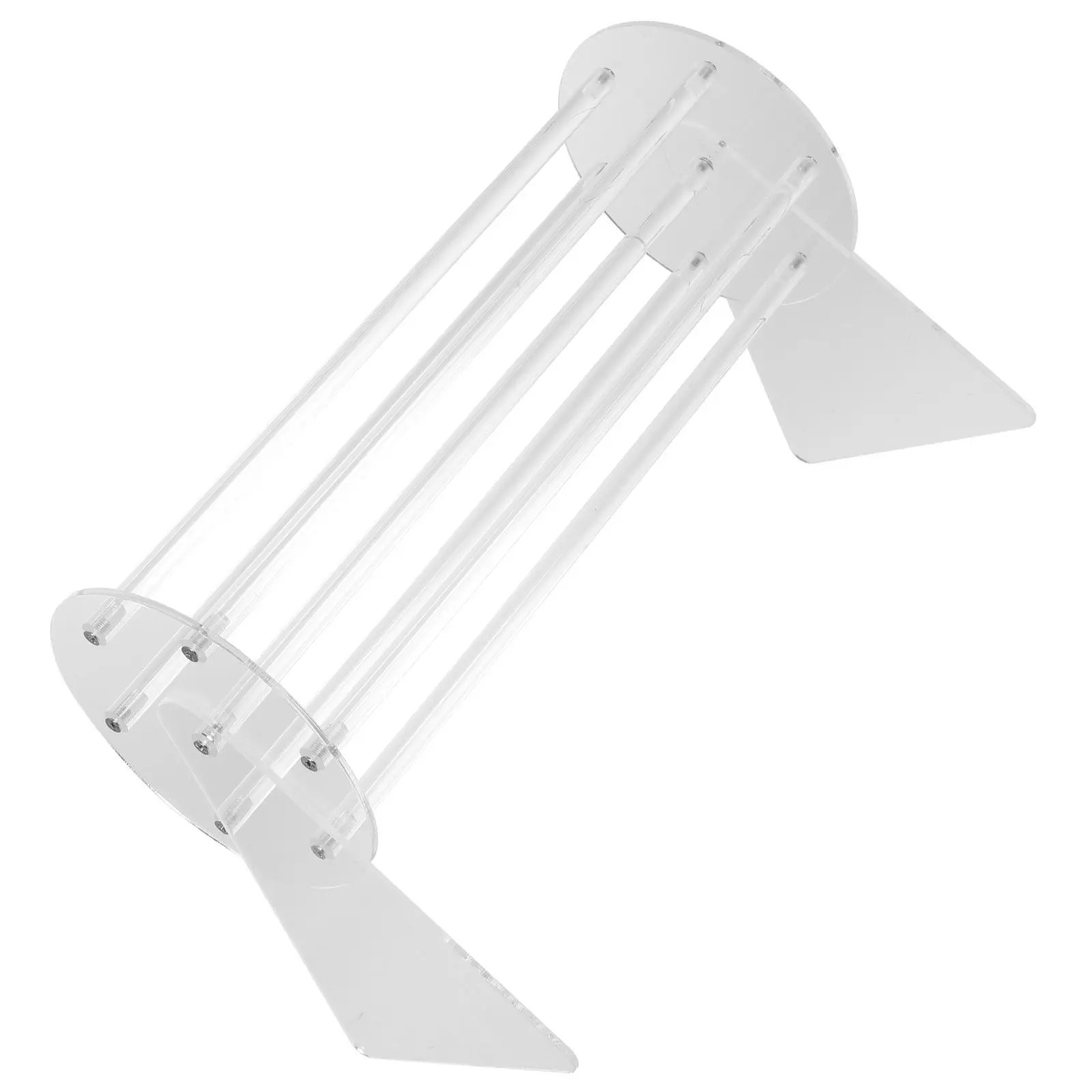 Acrylic Headband Display Rack for Claw Clips Jewelry Organizer Sturdy Desktop Stand with 360-Degree Rotation Hairband Holder