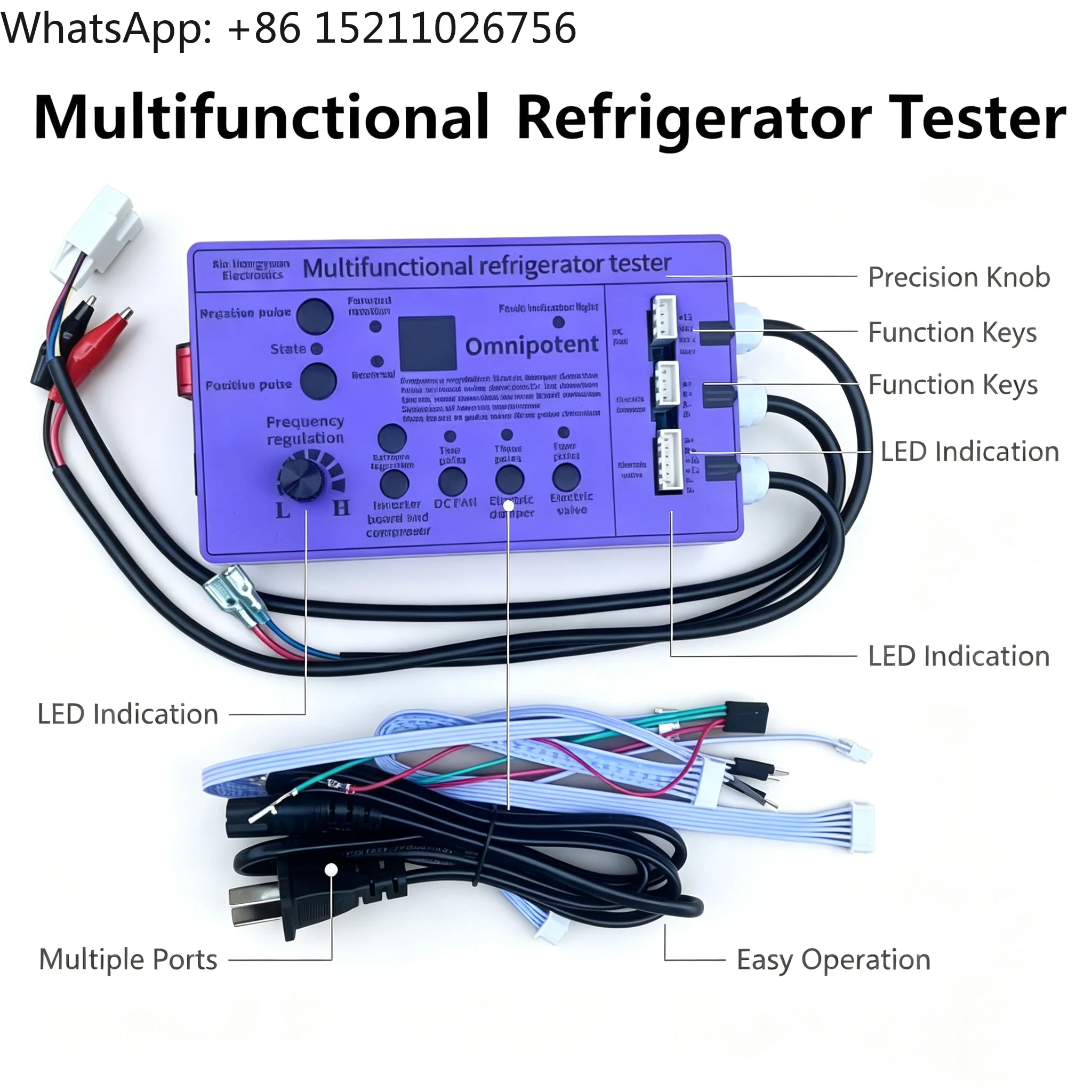 Multifunctional Refrigerator Tester PCB Board Commercial Ice Maker High Efficiency Electric Diagnostic Tool New Condition