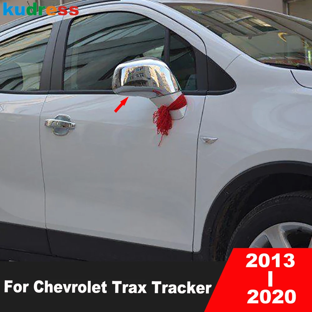 Rearview Mirror Cover Trim For Chevrolet Trax Tracker 2013-2018 2019 2020 Chrome Car Side Wing Mirrors Cap Shell Accessories