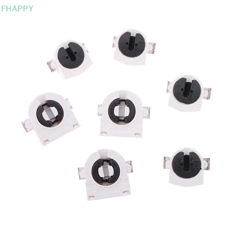 Soporte de luz fluorescente T5 T8, Base G5 G13, enchufe de lámpara resistente al calor sin derivación, CA 500V 2A para tubo de luz fluorescente LED, 5 uds.