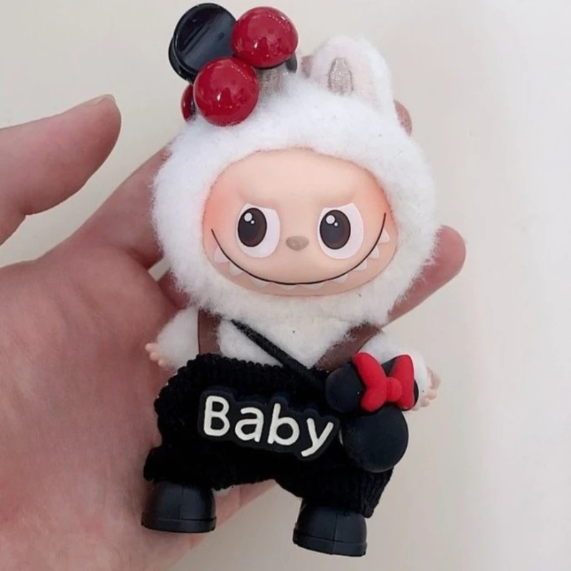 

[Clothes Only] Suitable for The 4th Generation Labubu Clothing Set Mickey Nella Overalls with Stylish Accessories MINISO