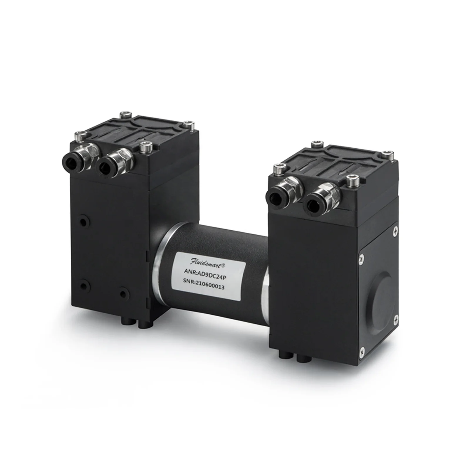 

Hot Sale 24V EPDM Diaphra Mini Vaccum Air Pump DC Brush Motor Double Head Electric Micro Diaphra Chemical Pump