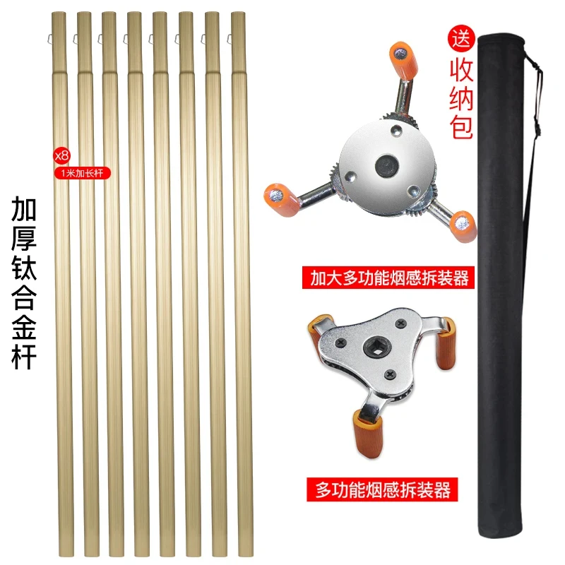 Multi-functional detection disassembly and assembly artifact, fire smoke temperature alarm detector, no climbing,