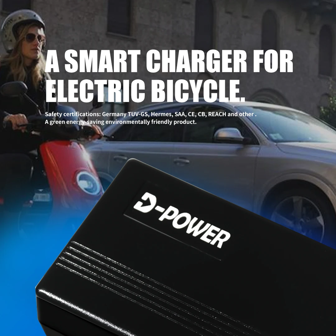 Electric Bicycle Charger 36v/48v/52v 2A 3A AU/EU/US/UA Ebike Battery Charger with DC2.1 Socket for 36/48/52v Lithium Battery